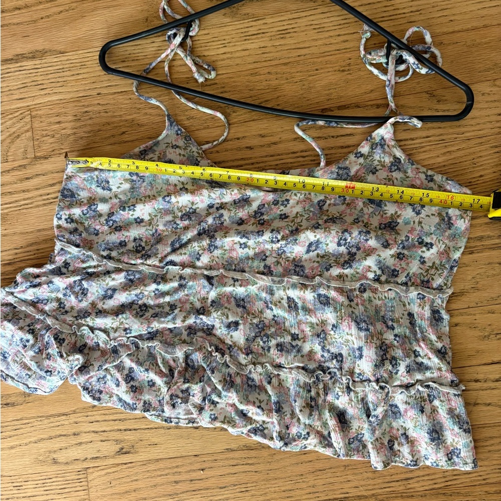 Floral Spaghetti Strap Top - Picture 2 of 2